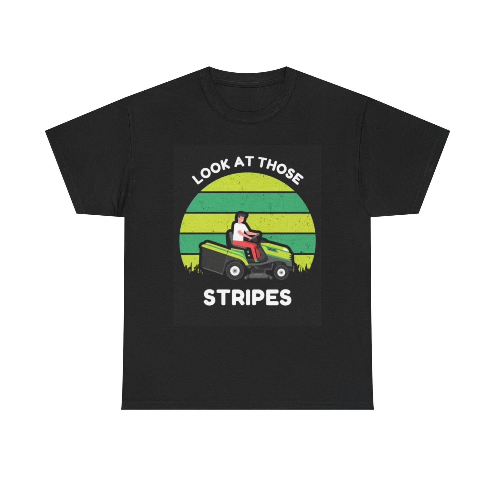 Men s and Women s T-shirts Lawn Care Stripes M