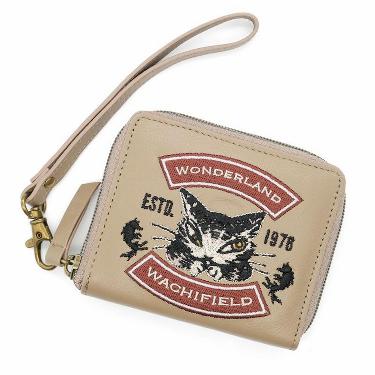 

WACHIFIELD Dayan Мини-кошелек из натуральной кожи с вышивкой и съемной ручкой, Посвященный 50-летию кожевенной мастерской