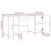 VidaXL Bureau Blanc brillant 140x50x75 cm Bois d'ingénierie 829550