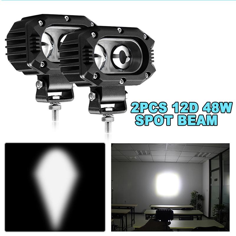 4" Inch LED Pods Light Spot Flood Beam 9V-30V Work Fog Driving Lights Bar for Car Motorcycle ATV UTV SUV Off Road 4x4 Boat Truck
