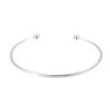 Cui Yan S925 Sterling Silver Open Round Bead Bracelet Ring for Women - Korean Style, High-End, Versatile Jewelry