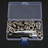 12mm Metall Nieten Messing Ösen Kit Schuhe Tasche Kleidung Zubehör