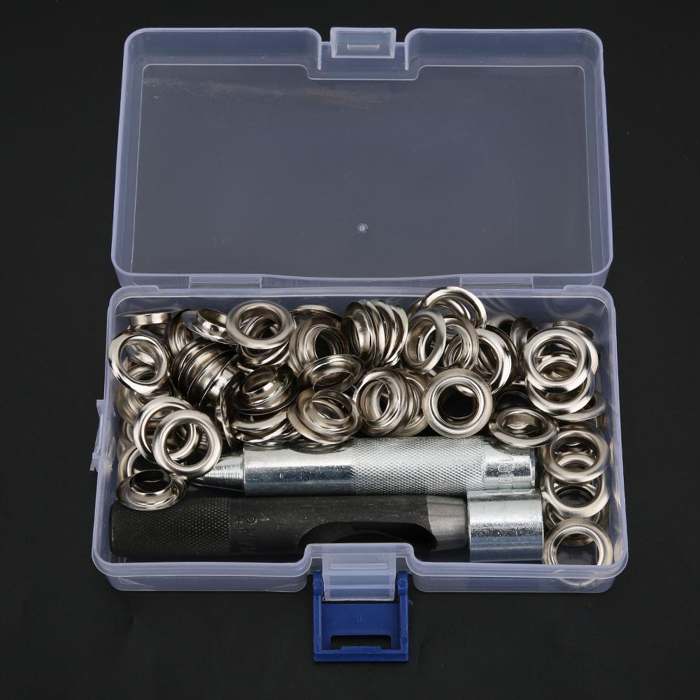 12mm Metall Nieten Messing Ösen Kit Schuhe Tasche Kleidung Zubehör