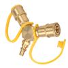 2 Ways 1 4in RV Propane NPT Quick Connect Y Splitter Adapter for Propane Hose Connector Kit