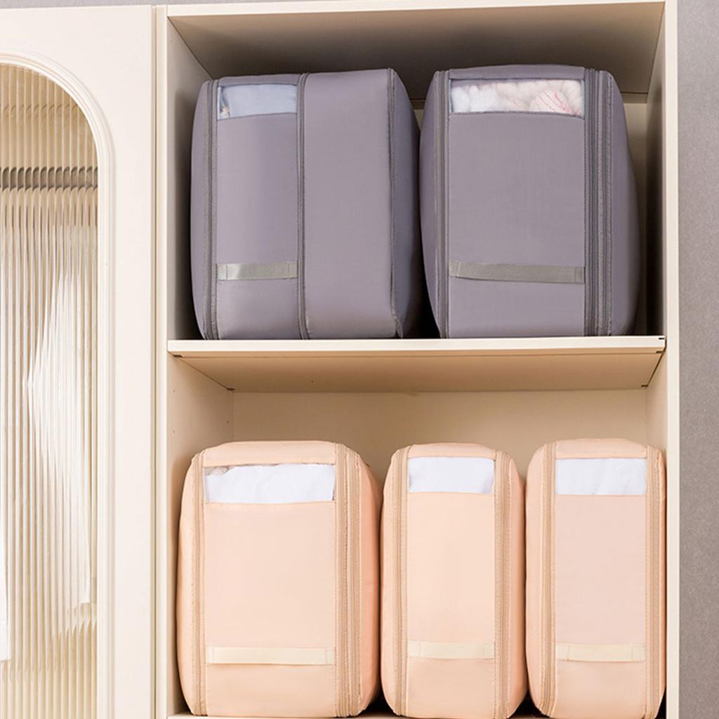 Large Capacity Luggage Packing For Closet Bedding Self Compression Organizers Comforter Storage Bag Duvet Quilt Pillows