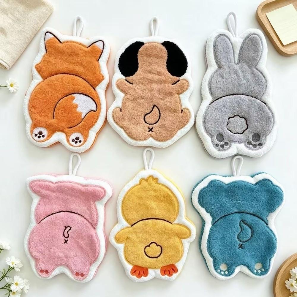 Animal Back Kitchen Tools Soft Hanging Towel Cute Tableware Cleaning Towel Household