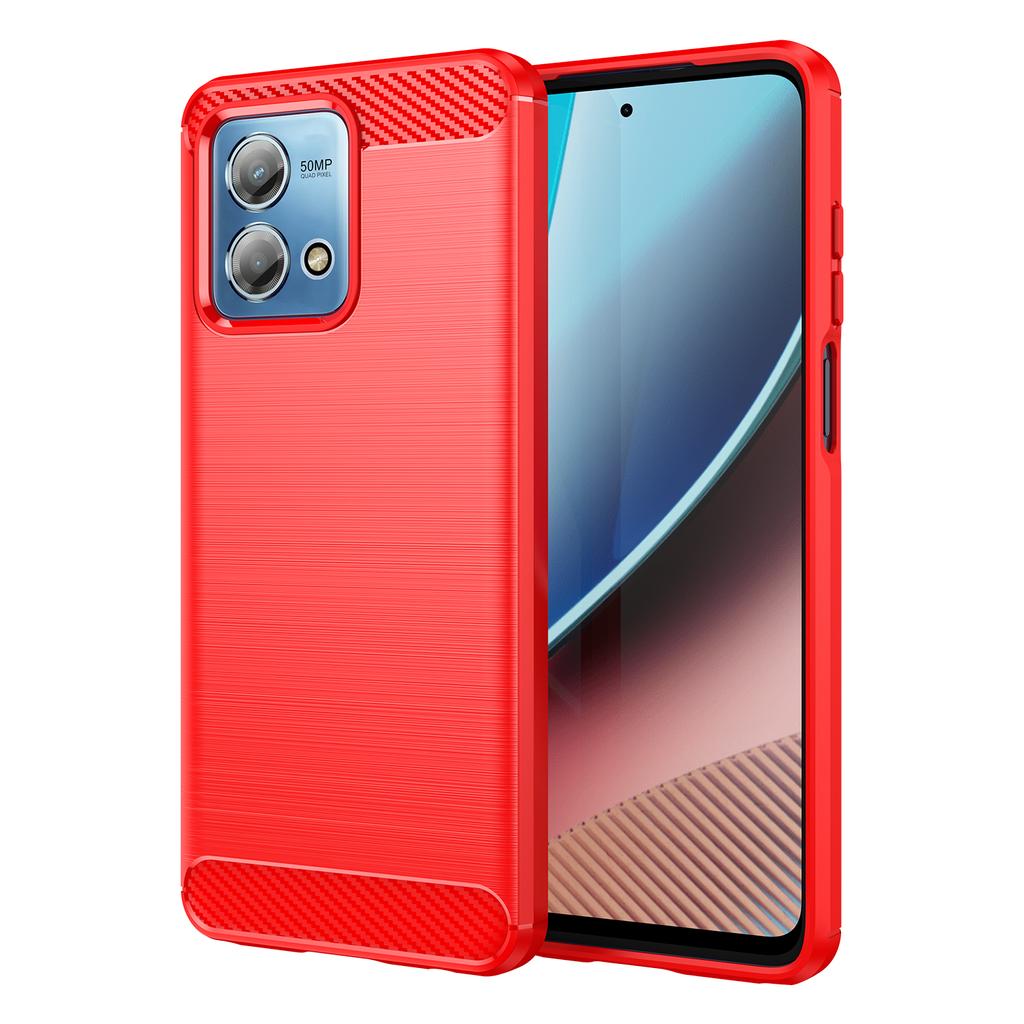 For Motorola Moto G Stylus (2023) Soft TPU Carbon Fiber Texture Phone Case Brushed Smartphone Cover