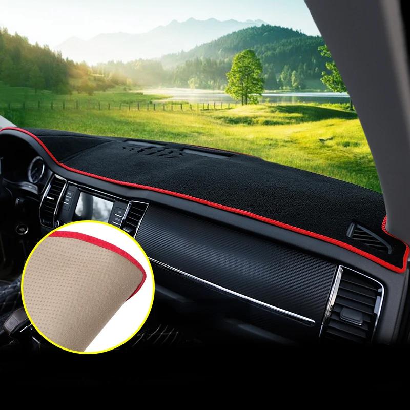 For Skoda Kodiaq 2016 2017 2018 2019 2020 2021 2022 Car Dashboard Sunshade Mat Anti-Glare Pad Heat Insulation Non-Slip Cover