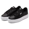 Puma Platform Women Black White Low Top Sneakers 384617-02