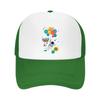 Playful Astronaut Orbit Adventure Gr Mesh Baseball Cap Casual Hat Outdoor  For Womens Unisex FeUnisex