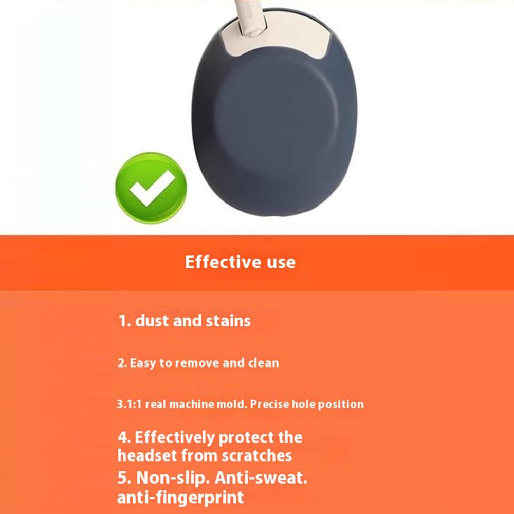 Pro sluchátka Sony WH-1000XM6 Silikonové pouzdro Odolné proti poškrábání Vodotěsné Odolný Ochranný kryt