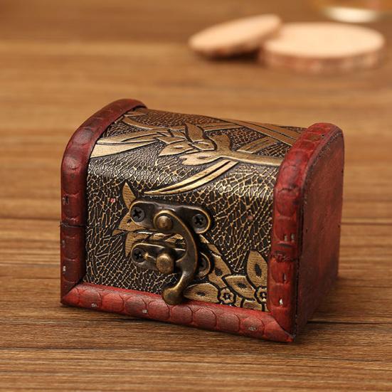 Cutie Depozitare Bijuterii Vintage Decorativă 7 Tipuri Modele frumoase de imprimare Container pentru bijuterii pentru femei