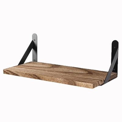 Étagères murales en bois massif, étagère de rangement flottante suspendue, accessoires de salle de bain, étagères au design simple, fournitures
