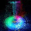 Solar Fountain Light with Remote Control Colorful LED Light Outdoor Solar Bird Bath Fountains for Aquarium Garden Pond