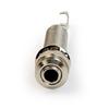 5Pcs Electric Guitar Bass 6.35mm Socket Long Threaded Socket Cylinder Input Output Plug Sockets Guitar Accessories