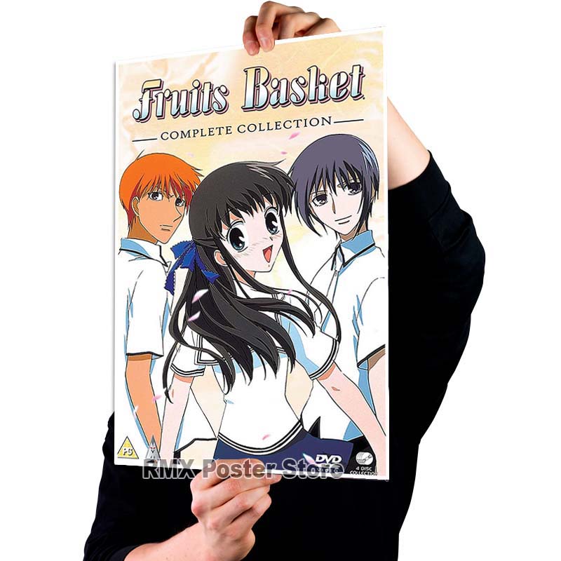 Imprimare HD Anime Coș cu fructe Postere hârtie acoperită albă Poster de pictură Wall Art Decor Living Room Home Bar Decor Imagini