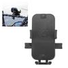Fahrrad Handyhalterung ABS Stabil Fixiert Einstellbarer Winkel Stoßdämpfung Lenker Handyhalter für Motorrad