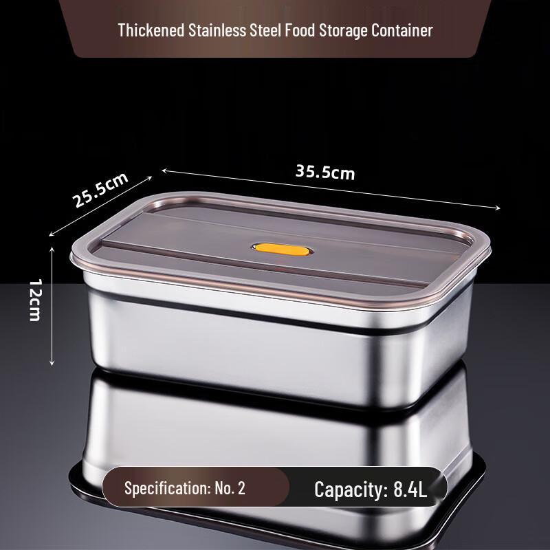 Yuzhou 316 Stainless Steel Large Capacity Food Storage Box