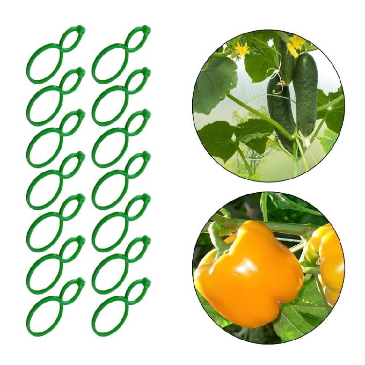 500Pcs Tomato Clips for Support Plant Clips Garden Clips for Climbing Plant Tomato Plant Clips Plant Support Clips