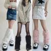 Plüsch-Beinwärmer Heiße Mädchen-Accessoires Hohe Wadenstiefel-Socken Abdecksocken