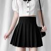 Spring Summer School Skirts Women Girl Sweet Cute Black White Pink High Waist Skirt Female Preppy Style Mini
