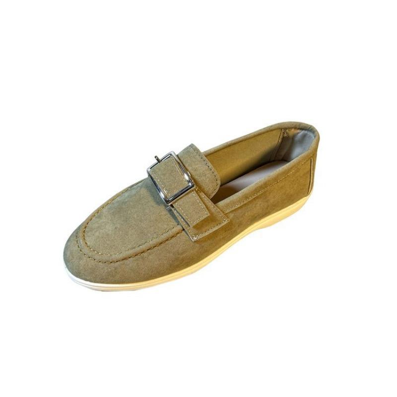 Large size casual single shoes women's fashion one-pedal canvas shoes