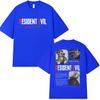 Leon Kennedy Resident Evil Graphic T Shirt Mens Women Vintage Summer High Quality Oversized Top 100 Cotton Tshirt Streetwear