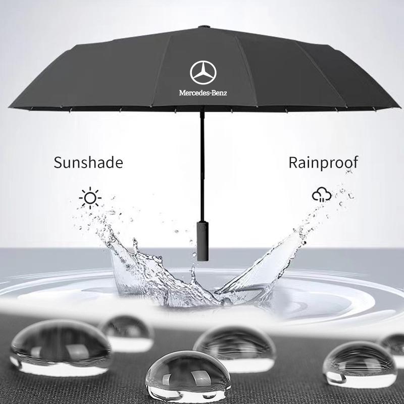 Naklejka na samochód Składany parasol samochodowy W pełni automatyczne parasole Anti-UV Do Mercedes Benz AMG W204 W205 W203 W211 W212 W213 W201 W210