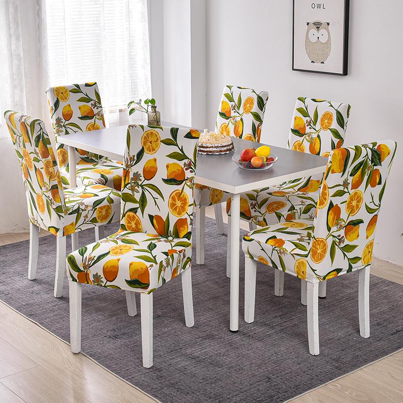 34 Colors For Choice Stretch Chair Cover Big Elasticity Cheap Printed Seat Chair Cover For Dining Room Wedding Banquet Party