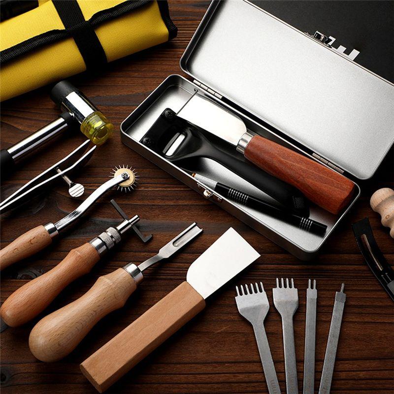 Good-Leather DIY Handmade Leather Cutting Set Leather Basic Tools Punch And Cut Leather Combination