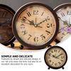 Home Decor Alarm Clock Mute Household Vintage Desktop Decorate Retro Tabletop Travel
