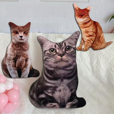 3D Tiger Muster Katze Puppe Kissen - Kreatives Katze Stern Geburtstagsgeschenk