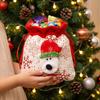 Christmas Candy Bags with Santa Snowman Designs - Party Gift Bags for Kids, No Handle