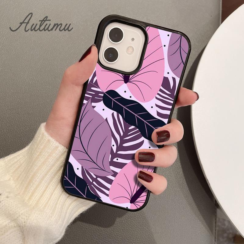 Plants Palms Jungle Phone Case for iPhone 11 12 13 14 Pro Max mini X XR XS SE 2020 6S 7 8 Plus Samsung Galaxy S21 S22 shell