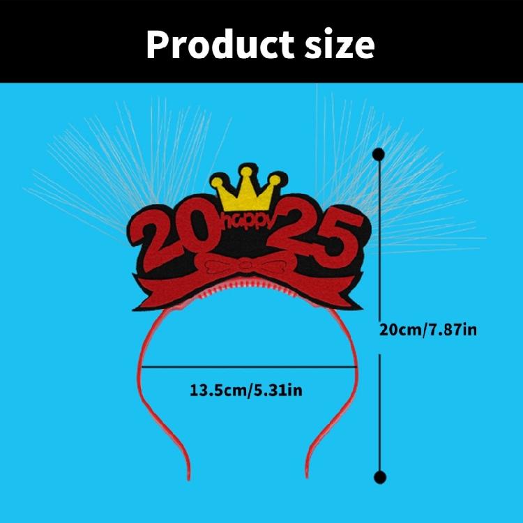 New Year Headwear Headband Photo Party Cosplay Costumes Light up Accessories