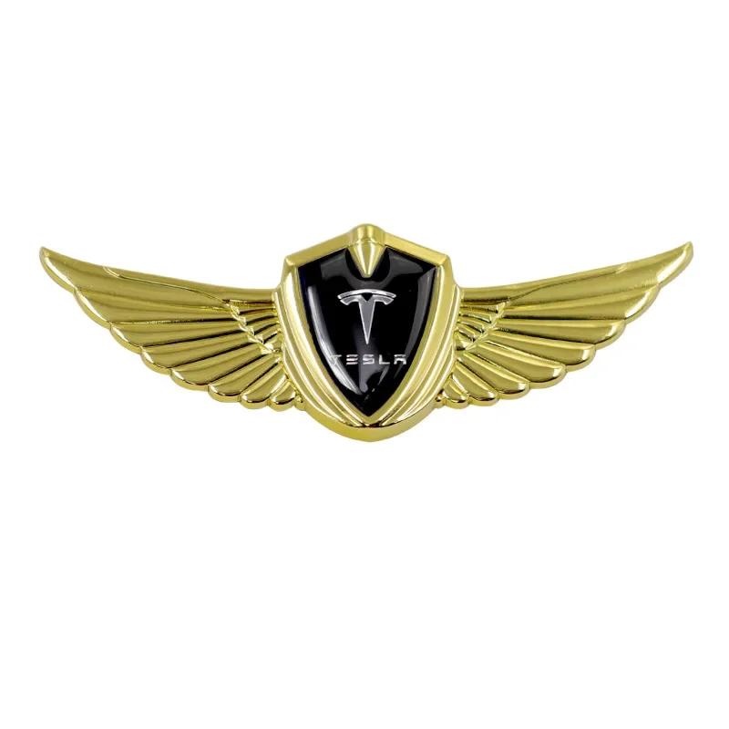 

3D Car Hood Sticker Trunk Badge Fender 3D Emblem Body Modified Decals Styling Decoration for Tesla Model 3 S X ModelY Roadster