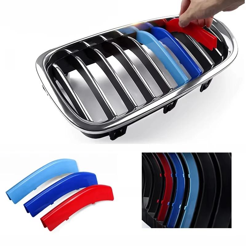 3pcs/lot Car Grille Network Decor Trims Grill Sticker For BMW E46 F30 E90 3 Series Car Style BMW Grille Sticker BMW Accessories