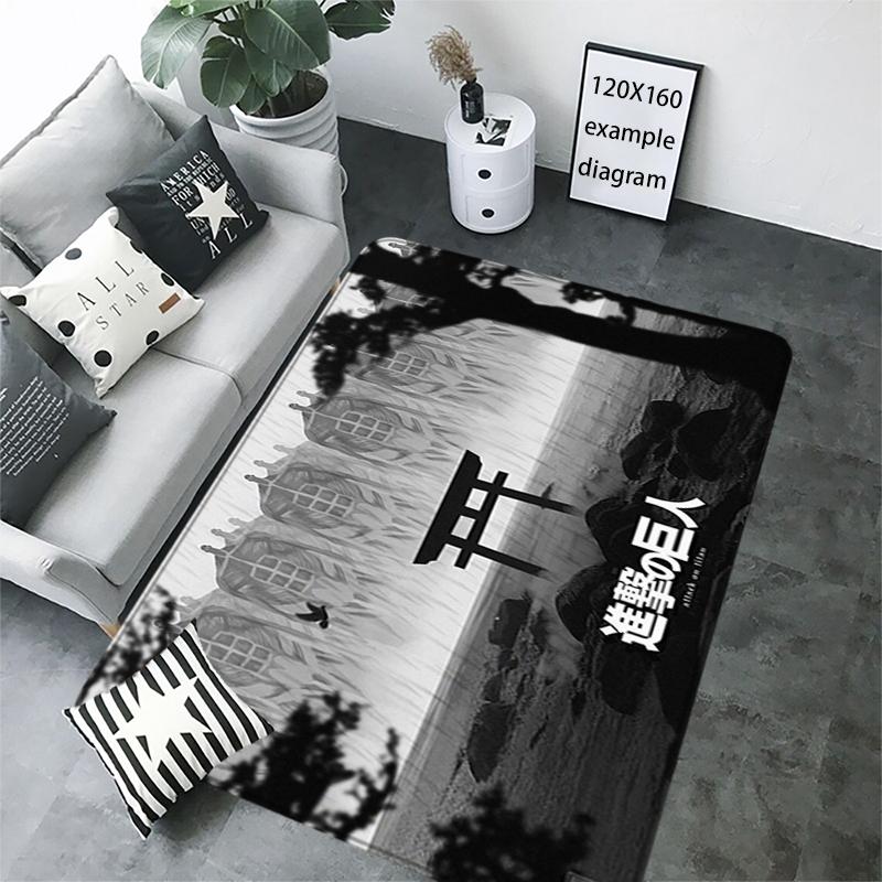 Door Mats Interior Foot Rug Attack on Titan Welcome Floor Mat for Entryway Soft Hallway Carpet Kitchen Rugs Fluffy Home Decor
