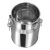 5L/1.32Gal Milk Can 201 Stainless Steel Seamless Milk Jug Milk Pail Household, Anti-Leak Liquid Storage Container,w/ Tight Lid