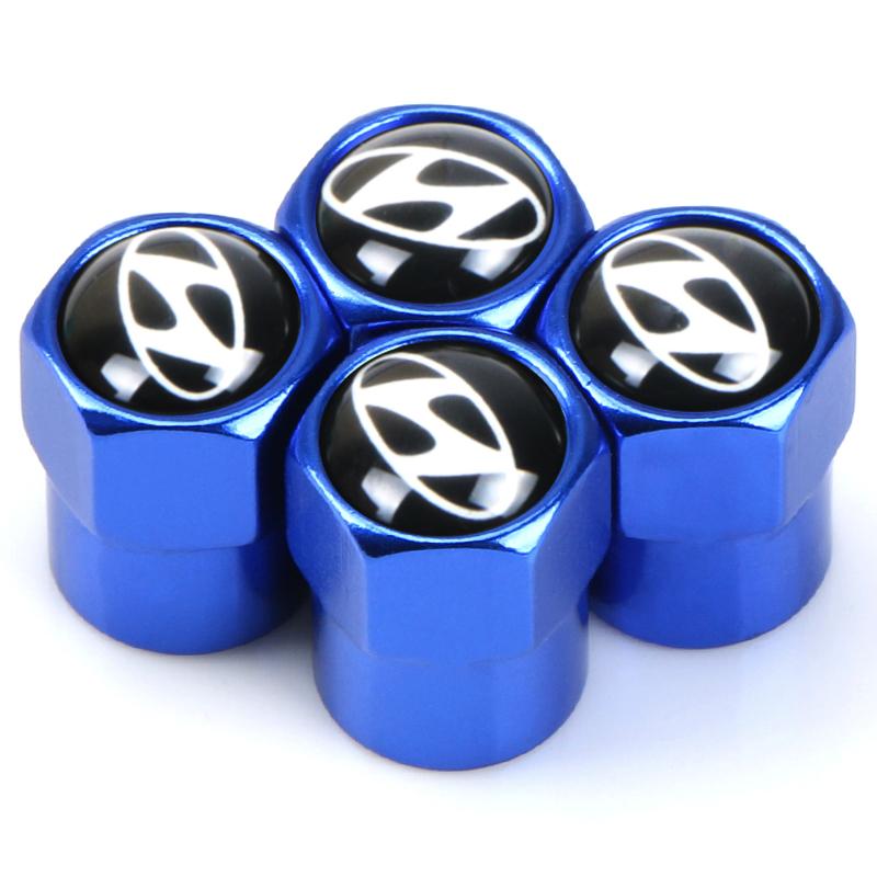Car Tire Valve Stems Cap Aluminum Tire Wheel Stem Air Valve Cap For Hyundai Tucson Solaris I30 Creta Ix35 I40 IX20 Veloster R2