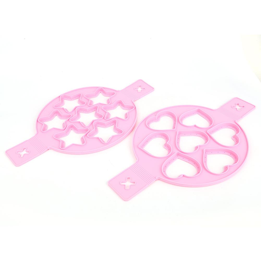 2Pcs Silicone Egg Ring Pancake Maker Non Stick Egg Cooker Pan Flip Mold DIY Kitchen Accessories