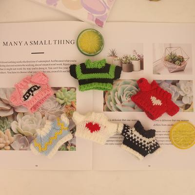 סוודר לגור כלבים אביזרי בובה קטנה בובת צעצוע בגדים קטנים