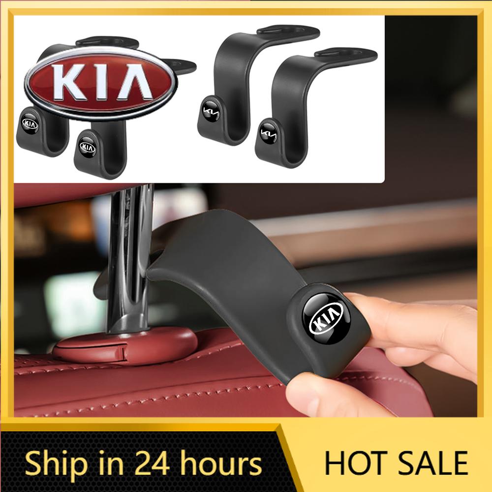 2026 Hot Car Sticker Car Back Seat ABS Storage Hanger Hook Organizer Clips For KIA Sportage Ceed Sorento Optima Picanto Rio Soul