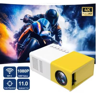 YG300 MINI Projektor Prenosné Domáce Kino Smart TV Laserový Projektor 3D Kino LED Videoprojektor pre 4k 1080P Film Cez HD Port