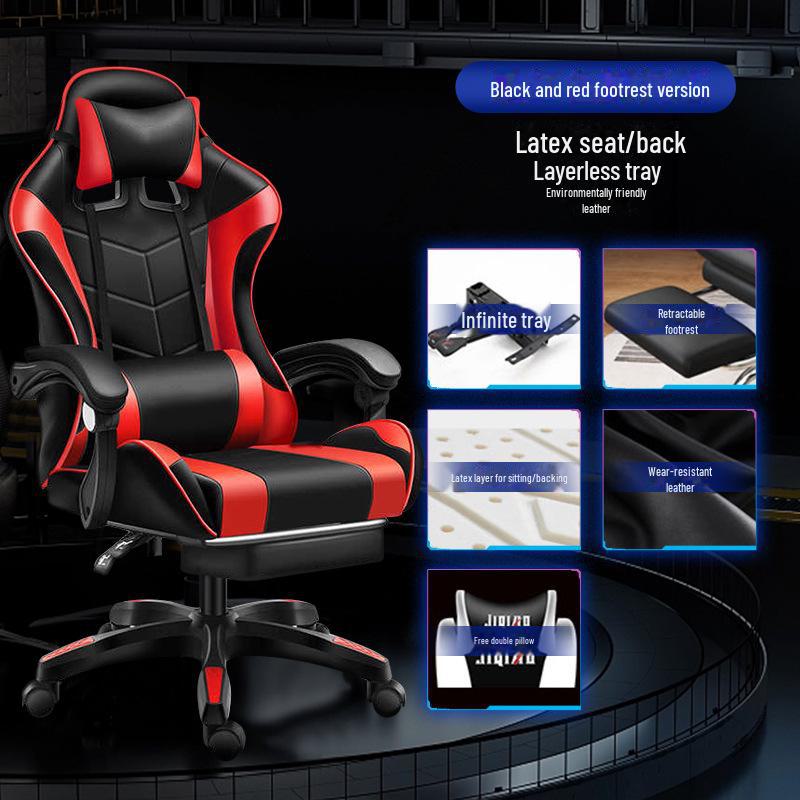 Ergonomischer Racing Gaming Stuhl Liege mit Dreh- und Hubfunktionen