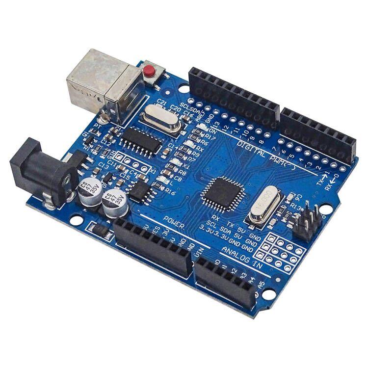 

UN0 R3 Board ATmega328P Development Board with Pin Header and Cable Compatible with Arduino IDE Projects