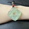 Exquisite Hetian Jade Four Seasons Green Pendant: Peace and Auspiciousness In Stock