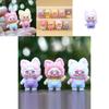 9pcs Cute Fox Headwear Overalls Girl Model Ornament Set For Kids And Collectors