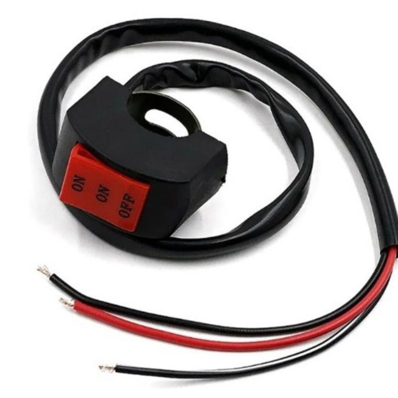 Motorcycle Handlebar Flameout Switch Motorbike On Off Button For Moto Bike Headlight Signal Lamp Universal Control Button