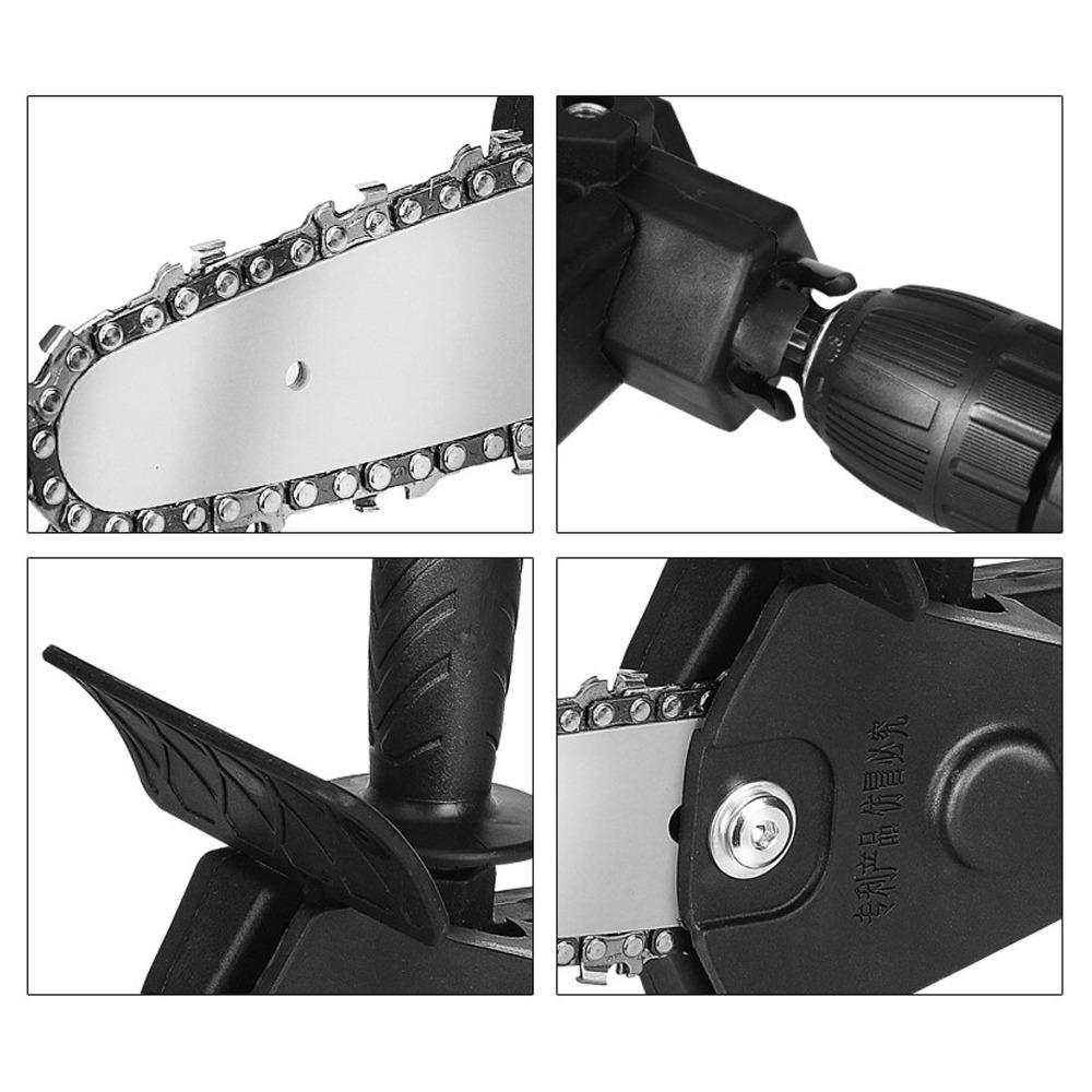 Portable Set Electric Drill Adapter Modified Tool Portable Chainsaw Conversion Head Wood Cutting